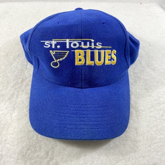 St. Louis Blues Hat Blue NHL Logo 7 Athletic Adjustable Snapback Embroidered - Picture 2 of 12